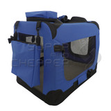 Pet Soft Crate Portable Dog Cat Carrier Travel Cage Kennel Large Foldable Xxxl Blue