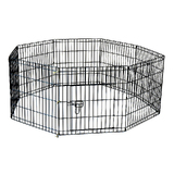 24' 61 X 61 Cm 8 Panel Pet Playpen Portable Exercise Metal Cage Fence Dog Play Pen Rabbit