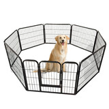 76 X 61 Cm 8 Panel Pet Playpen Heavy Duty Metal Cage Fence Dog Puppy Play Pen