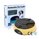  Digital Lcd Auto Dog Pet Feeder Dispenser Food Bowl Cat 6 Meal Automatic Program