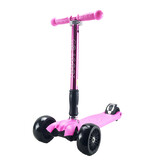 Go-Scoot Kids Foldable 3 Pu Wheels Kick Push Scooter Kickboard T Bar Pink