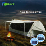 Derk King Single Camping Swags Canvas Free Standing Dome Tent  Celadon
