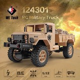 Wltoys 124301 2.4G 1/12 4Wd Off-Road Rc Military Truck Remote Control Rc Car